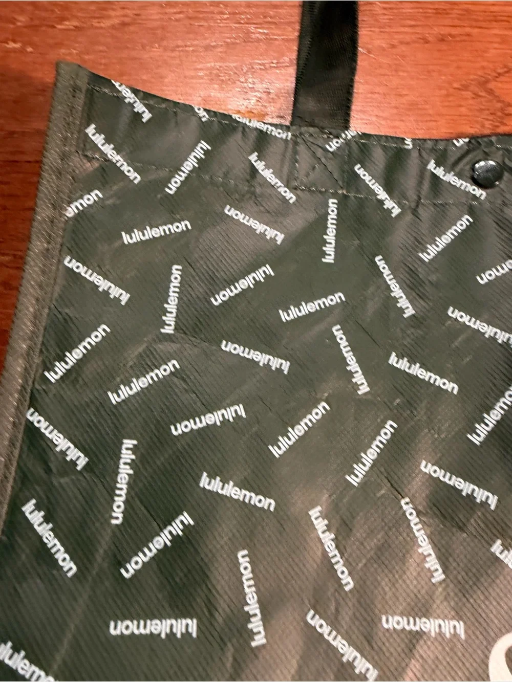 Lululemon Green Logo Reusable Tote Bag